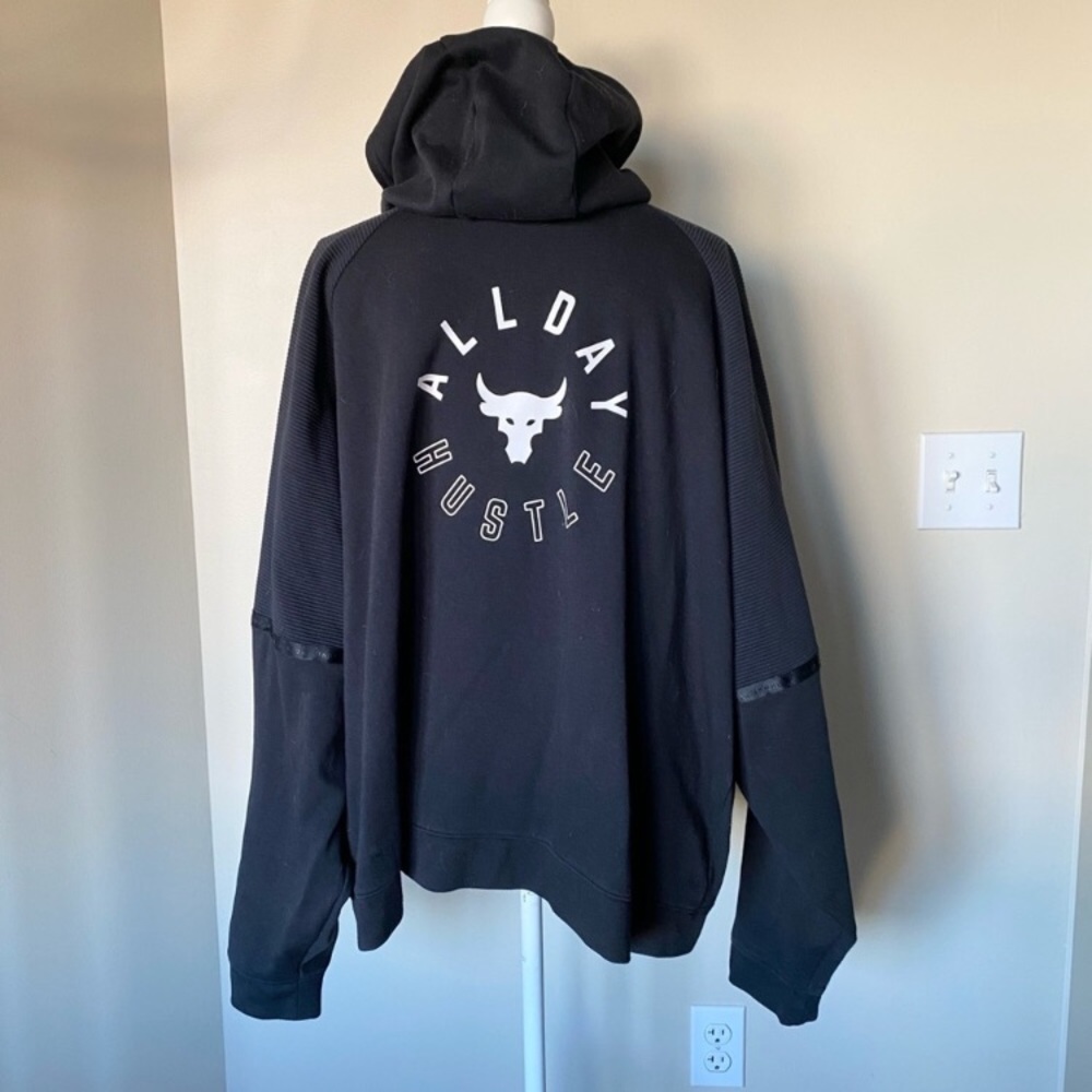 Under Armour Project Rock oversized loose hoodie